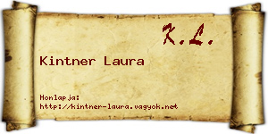 Kintner Laura névjegykártya